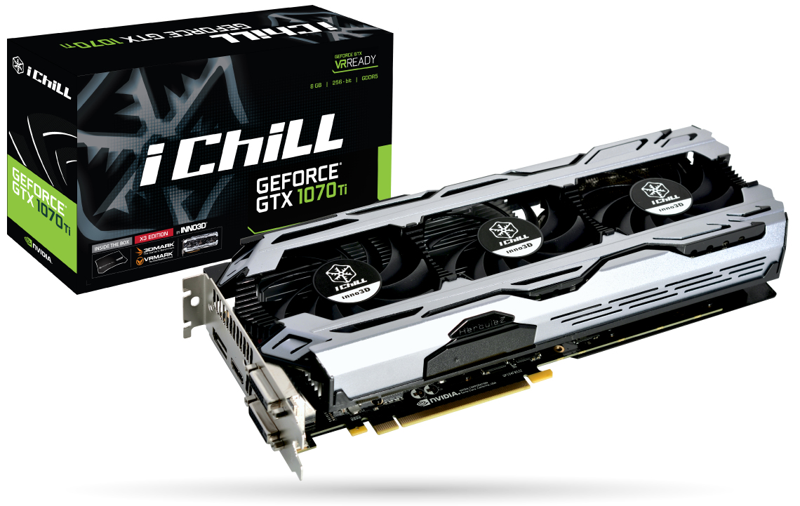 Inno3D C107T3-3SDN-P5DS graphics card NVIDIA GeForce GTX 1070 Ti 8 GB