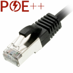 Cablenet 1m Cat6a RJ45 Black U/FTP LSOH 30AWG Slim Snagless Booted Patch Lead