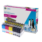 G&G Image 15062/BROTHERLC223BK*4/C/M/Y*2 Ink cartridge multi pack Bk,C,M,Y, 10x6K pages 112.4ml Pack=10 (replaces Brother LC223VAL) for Brother DCP-J 562/MFC-J 4420/MFC-J 5320