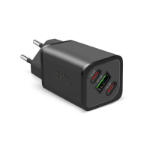 SBS TETRGANUSB2C65W mobile device charger Universal Black AC Fast charging Indoor