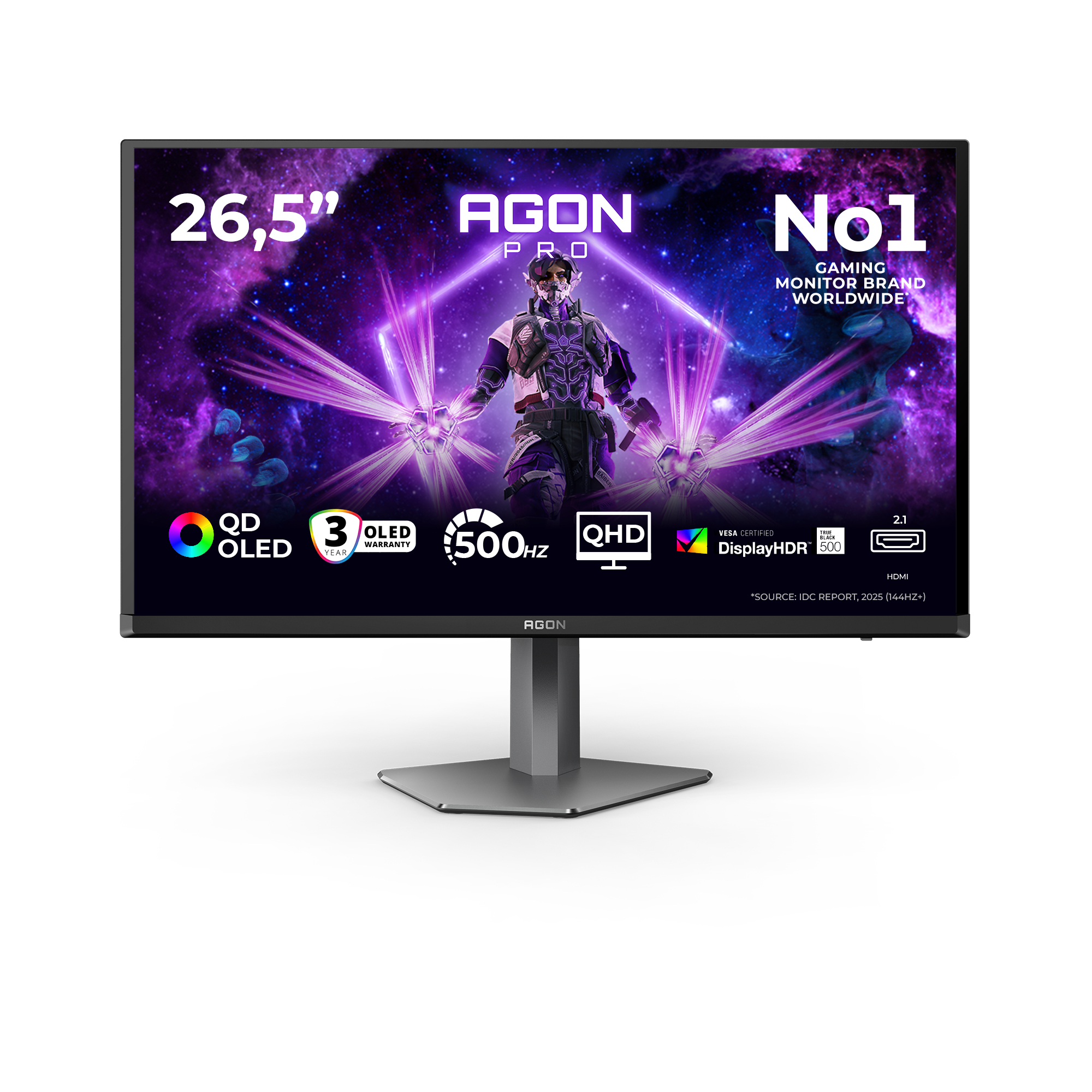 Aoc Light Agon Pro Ag276qkd2 Computer Monitor 67.3 Cm (26.5") 2560 X 14