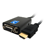 Comprehensive HDAM-VGAF video cable adapter 3.94" (0.1 m) HDMI VGA (D-Sub) Black
