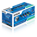 Epson C13S050268/0268 Toner Value-Kit (Bk,C,M,Y) 4500+3x1500 for Epson AcuLaser C 1100