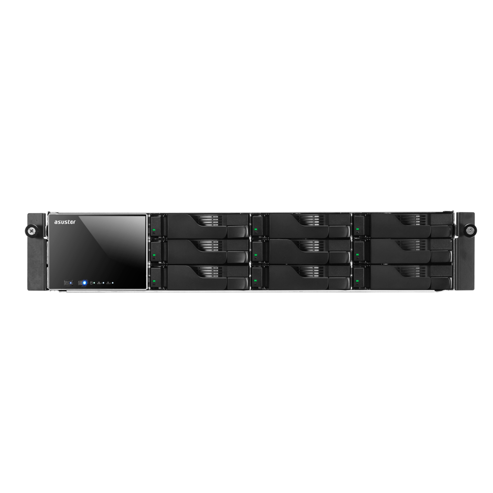 Image of Asustor AS-609RD NAS Rack (2U) Ethernet LAN Black, Stainless steel