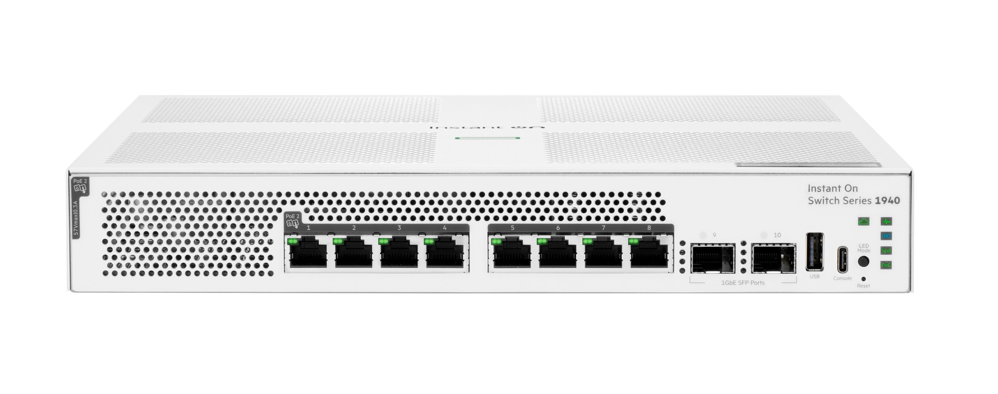 HPE Networking Instant On Switch 40p Gigabit CL4 8p SR2.5G CL6 PoE 4p