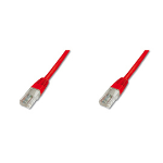 Digitus Patch Cable, UTP, CAT5E 15.0m networking cable Red 15 m
