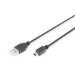 Digitus USB-A - Mini-B connection cable, 1m