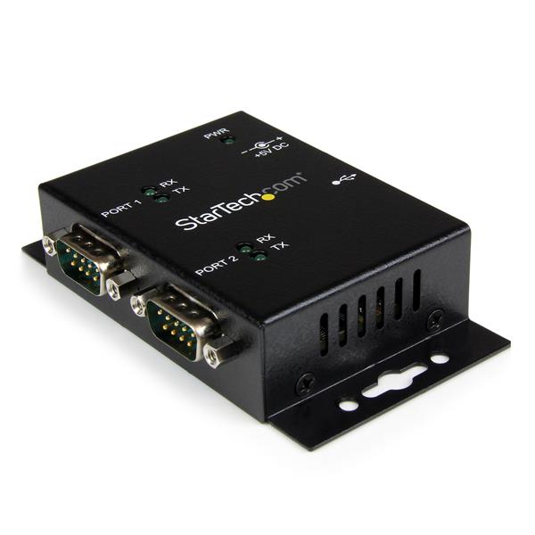 8 Port USB to DB9 RS232 Serial Adapter Hub Industrial DIN Rail and Wall Mount...
