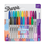 Sharpie Electro Pop permanent marker Fine tip Assorted colors 24 pc(s)