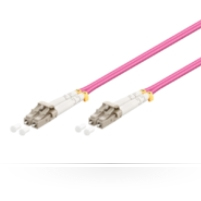 Image of Microconnect 20m, LC/UPC - LC/UPC fibre optic cable OM4 Violet