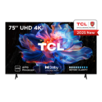 TCL 75V6C-UK TV 190.5 cm (75") 4K Ultra HD Smart TV Wi-Fi Metallic 330 cd/m²