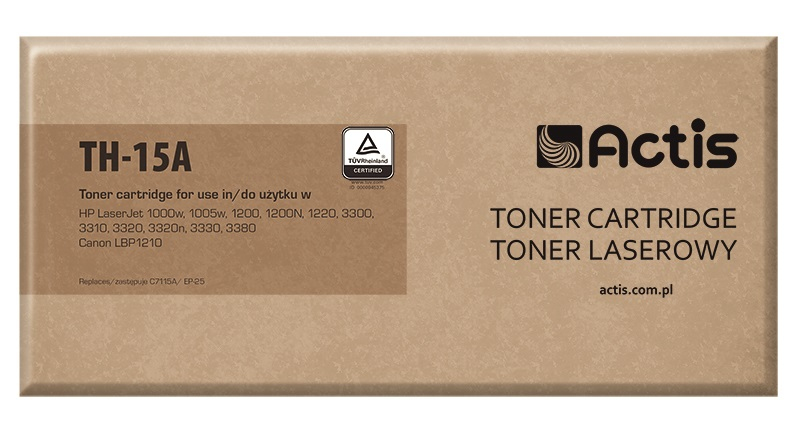 Actis TH-15A toner (replacement for HP 15A C7115A, Canon EP-25; Standard; 2500 pages; black)