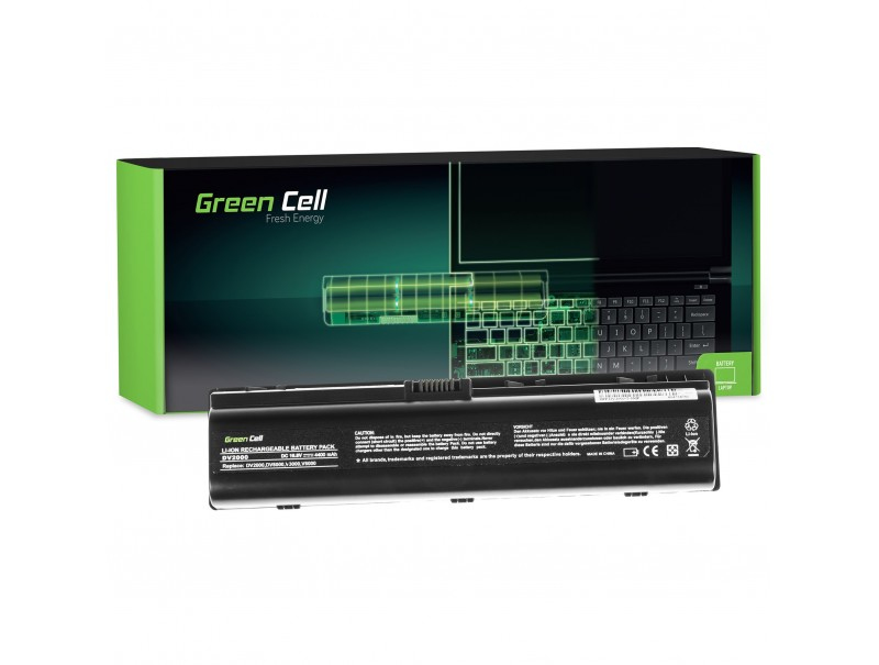 HP05 GREEN CELL Battery for HP Pavilion DV2000, DV6000 etc. 4400mAh, 11.1V
