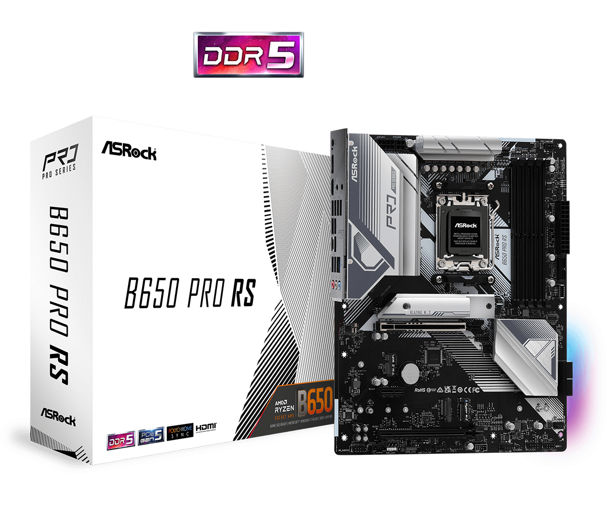 Image of Asrock B650 Pro RS AMD B650 Socket AM5 ATX