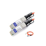 AddOn Networks PAN-QSFP-AOC-2M-AO Serial Attached SCSI (SAS) cable 40000 Gbit/s Stainless steel, Black