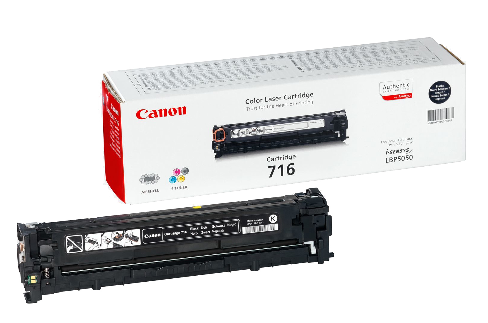 Image of Canon 1980B002/716BK Toner cartridge black, 2.3K pages/5% for...