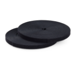 StarTech.com 25ft (7.6m) Hook and Loop Roll, 0.5in (1.2cm) Wide, Black, Cut-to-Size Reusable Cable Ties, Fastener Tape, Adjustable Fabric Wraps, Bulk Roll