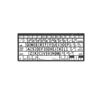 Logickeyboard LKB-LPBW-BTON-UK keyboard Home Bluetooth QWERTY English Black, White