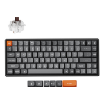Keychron K2 Max keyboard Universal USB + RF Wireless + Bluetooth QWERTY Nordic Black, Grey