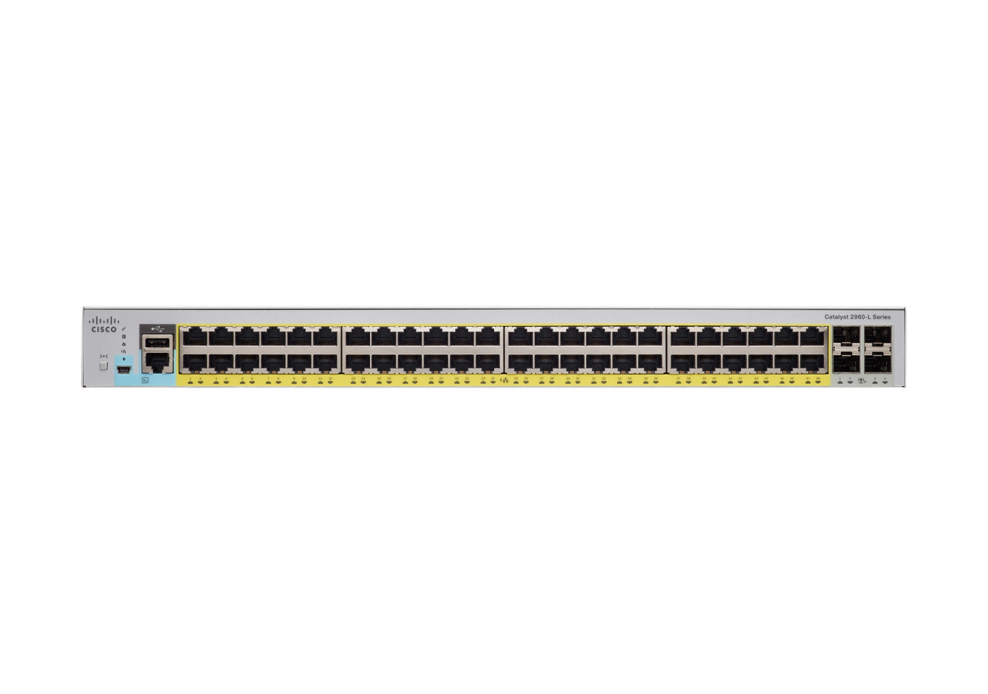 Cisco Catalyst 2960L-48TQ-LL Network Switch. 48 Gigabit Ethernet Ports