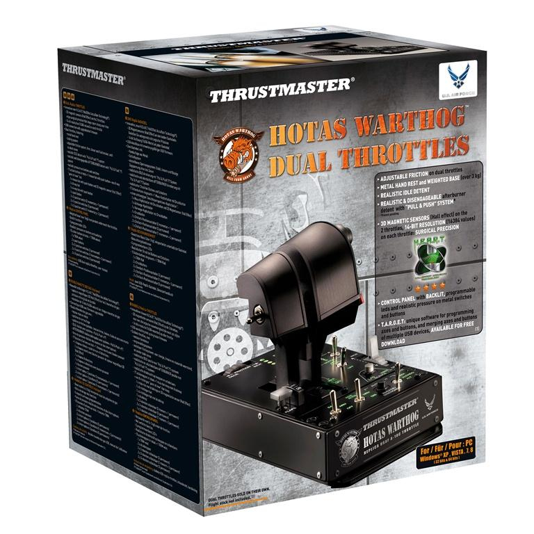 Thrustmaster HOTAS Warthog Dual Throttles Black USB Flight Sim PC