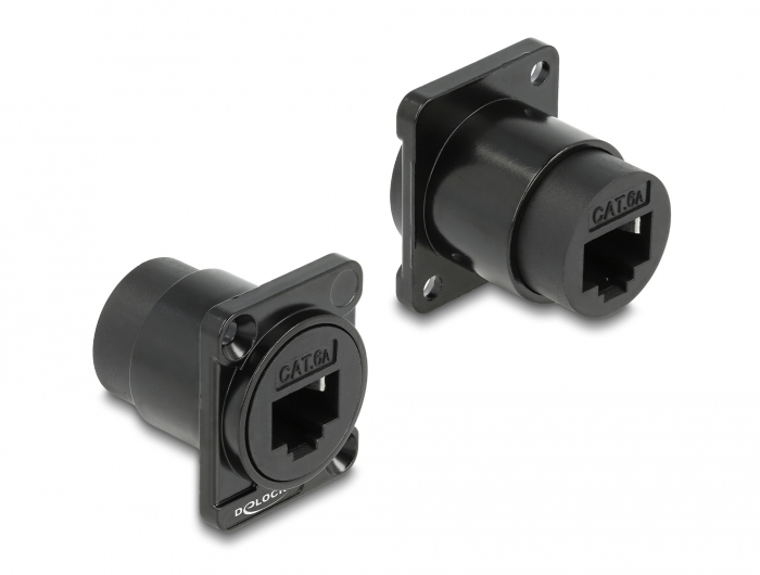 EU Product - D-Typ Modul RJ45 Cat.6A Buchse zu Buchse thumbnail