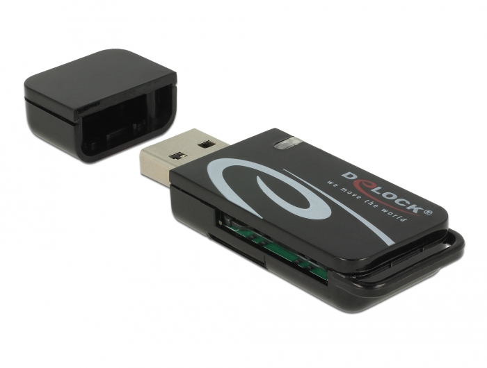 Image of DeLOCK 91602 card reader USB 2.0 Black