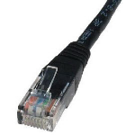 Cables Direct 0.5m CAT5e UTP networking cable Black