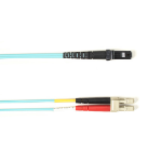 Black Box LC-MTRJ 10m fibre optic cable MT-RJ CMP Turquoise