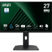 MSI PRO MP275PG 27 Inch Monitor, FHD (1920 x 1080), 100Hz, IPS, 1ms, 1x HDMI 1.4b, 1x DP 1.2a output, 1x D-Sub(VGA), Built-in Speakers, Anti-Glare, Anti-Flicker, Less Blue light, TÜV Certified, VESA, Kensington, 4-way adjustable stand, Black