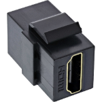 InLine HDMI Keystone Snap-In module, 4K/60Hz, HDMI AF/AF black