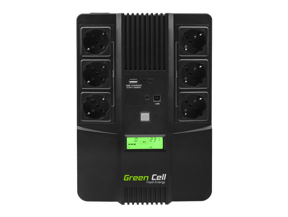 Green Cell UPS06 uninterruptible power supply (UPS) Line-Interactive 0.999 kVA 360 W 6 AC outlet(s)