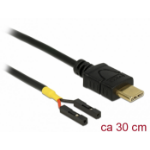 DeLOCK 85396 USB cable 0.3 m USB C Black