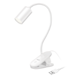 LogiLink LED Desk Clip Lamp, 3.8 W, white