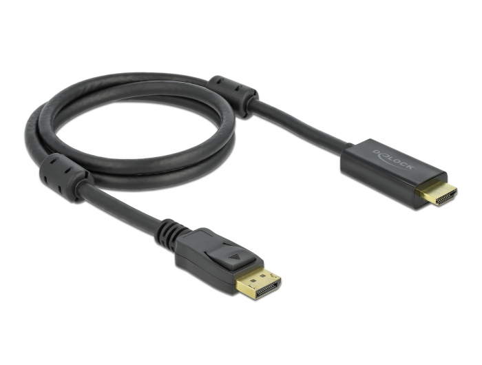 85955 DELOCK Adapterkabel - DisplayPort männlich Verriegelung zu HDMI männlich