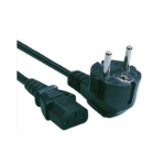 FDL 2M EUROPEAN MAINS CABLE - R/A EURO PLUG TO C13 IEC SOCKET