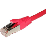 Cablenet 0.5m Cat5e RJ45 Red U/UTP PVC 24AWG Flush Booted X over Patch Lead