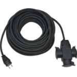 Brennenstuhl 1167820301 power extension 25 m 3 AC outlet(s) Outdoor Black