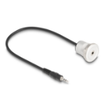 DeLOCK 88188 audio kabel 0,3 m 3.5mm Zwart, Zilver