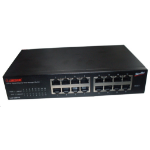 Longshine LCS-GS8416 network switch Managed Gigabit Ethernet (10/100/1000) Black