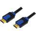 LogiLink CHB1103 HDMI cable 3 m HDMI Type A (Standard) Black, Blue