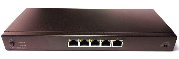 Longshine LCS-2.5GS7105 network switch Unmanaged Gigabit Ethernet (10/100/1000) Black