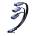 Microconnect MC-USBCANG-USBA3WAY video cable adapter 0.12 m USB Type-C Blue