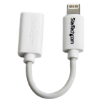 StarTech.com 10 cm (4 in) Micro USB to Lightning Cable - Micro USB 2.0 to Apple 8-pin Lightning Connector Adapter for iPhone / iPad / iPod - Apple MFi Certified - White