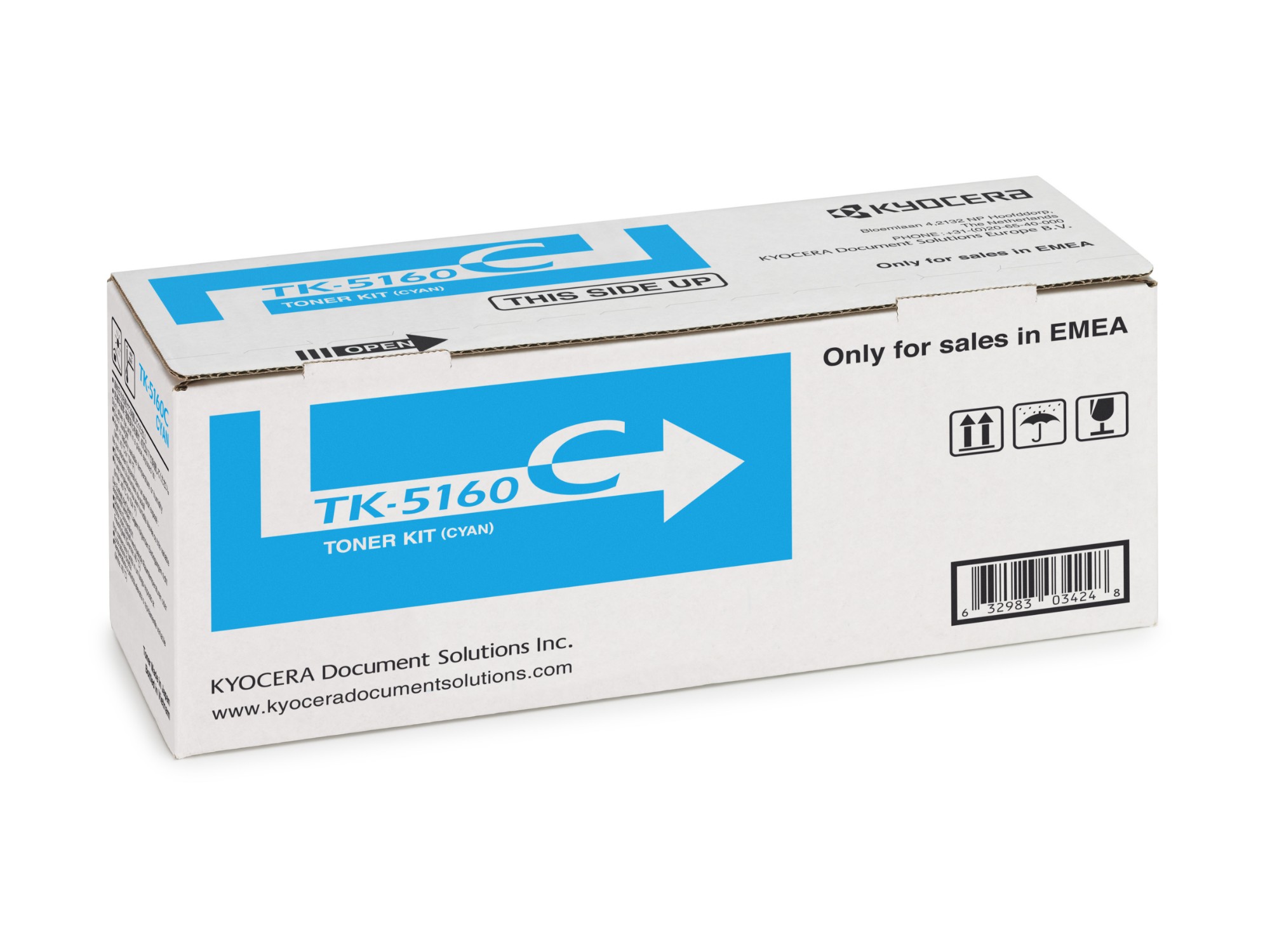 Kyocera 1T02NTCNL0/TK-5160C Toner-kit cyan, 12K pages ISO/IEC 19798 for Kyocera P 7040