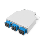 Digitus Fiber optic DIN rail box, OS2, equipped, with SC adapter and pigtail