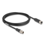 DeLOCK M12 Cable X-coded 8 pin male to female PVC 2 m
