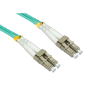 Cables Direct 10M LC-LC OM4 FIBRE CABLE - AQUA