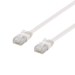 Deltaco TP-603V-FL networking cable White 0.3 m Cat6 U/UTP (UTP)