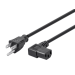 Monoprice 7686 power cable Black 177.2" (4.5 m) C13 coupler NEMA 5-15P